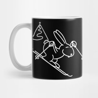 Skiing Bunny Mug